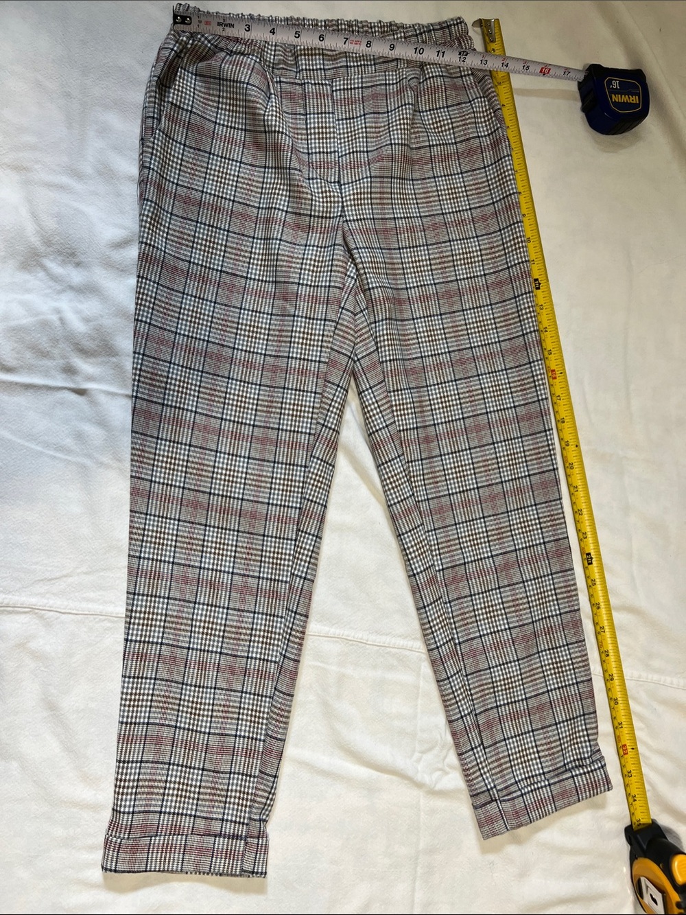 twik Plaid Straight-Leg Pants